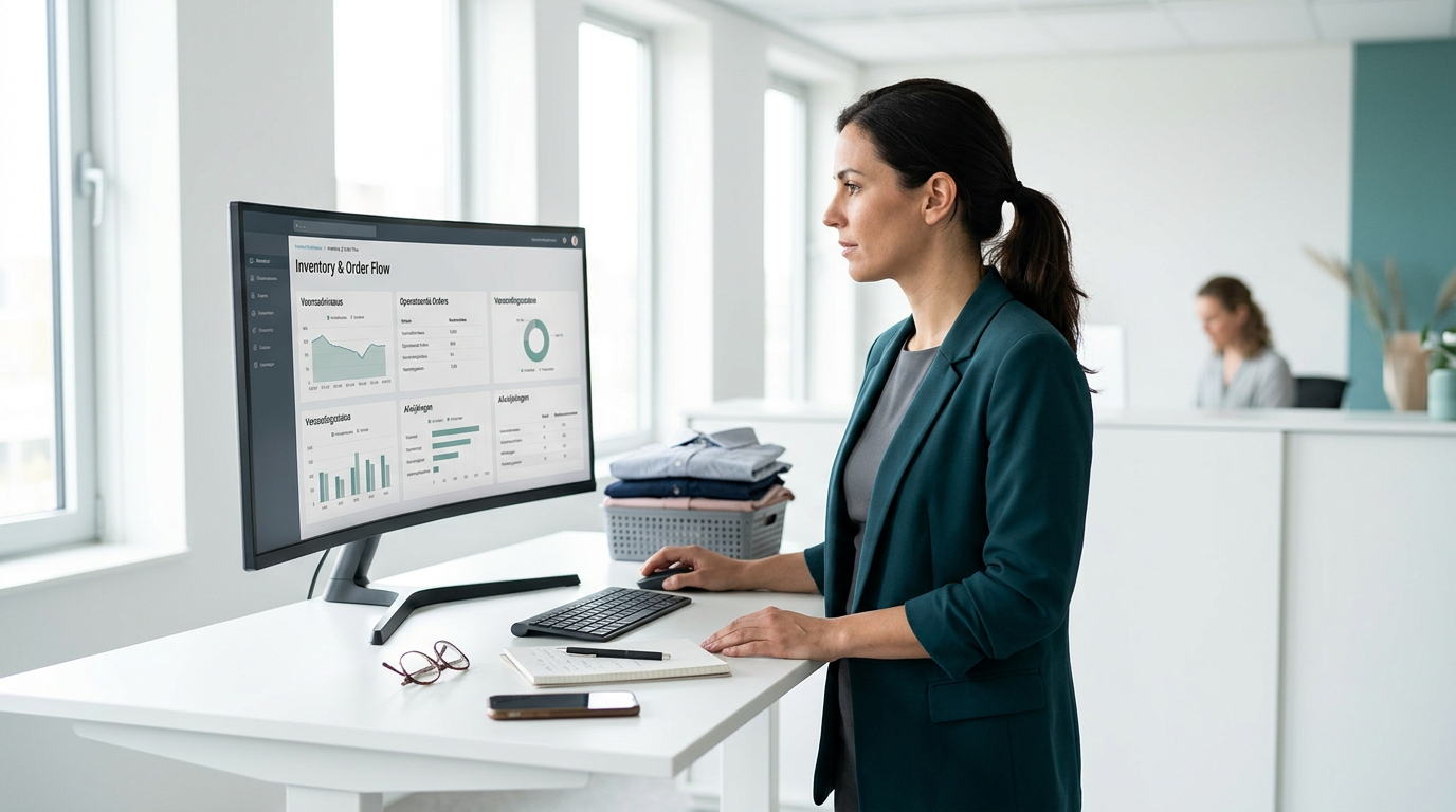 Medewerkers testen een nieuw ERP systeem tijdens een conference room pilot